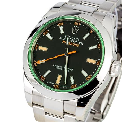 rolex milgauss zaffiro verde nuovo|Rolex Milgauss and Its Green Sapphire Crystal.